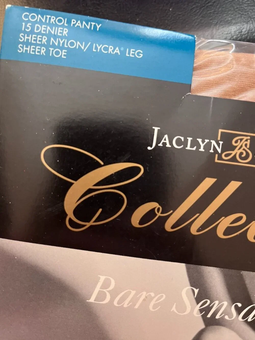 Jaclyn Smith Sheer Nylon Pantyhose Tights Soft Beige Size C